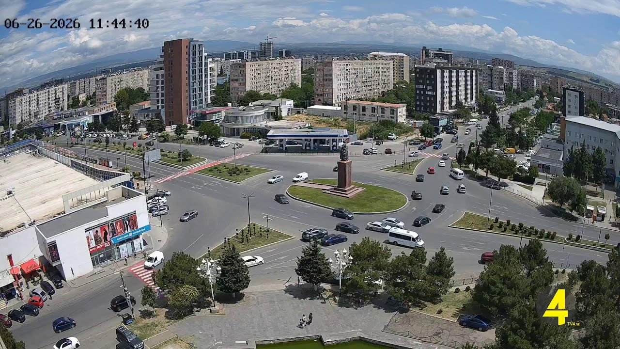 Live webcam view of Shota Rustaveli Statue Roundabout