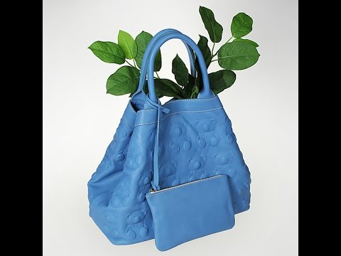 Классическая сумка IO Pelle 551 14 SETA blue bears