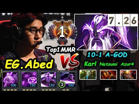 EG Abed [Void Spirit] A-GOD TOP 1 MMR 10K SKILLPLAY MIDLANE vs Karl Santino Dota 2 7.26 pro Gameplay