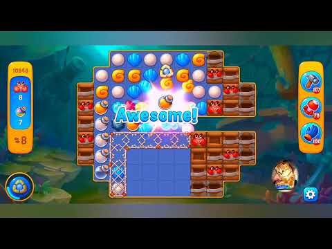 фишдом 2022  #  10848 уровень - прохождение без бустеров # Fishdom,   10848  level - no Boosters.