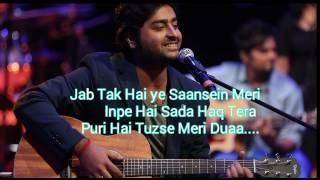 Musafir Arijit Singh Version Karaoke  With Lyrics