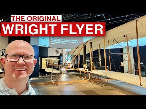 Guided tour around the ORIGINAL Wright Flyer at the Air and Space Museum
