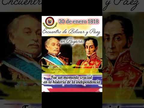 #efemeride || #30eneroEl encuentro entre el Libertador Simón Bolívar y José Antonio Páez en Paryara
