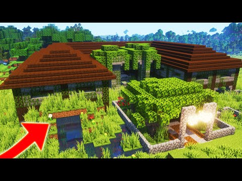 Overgrown House in Minecraft | #Shorts Timelapse