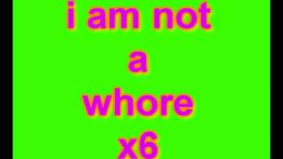 lmfao i am not a whore lyrics