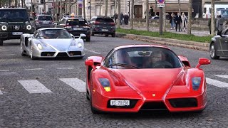 CONVOI DE 2 FERRARI ENZO ! Carspotting de retour à PARIS ! 🔥