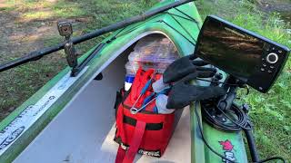 Rigging, setup of sit-in fishing kayak