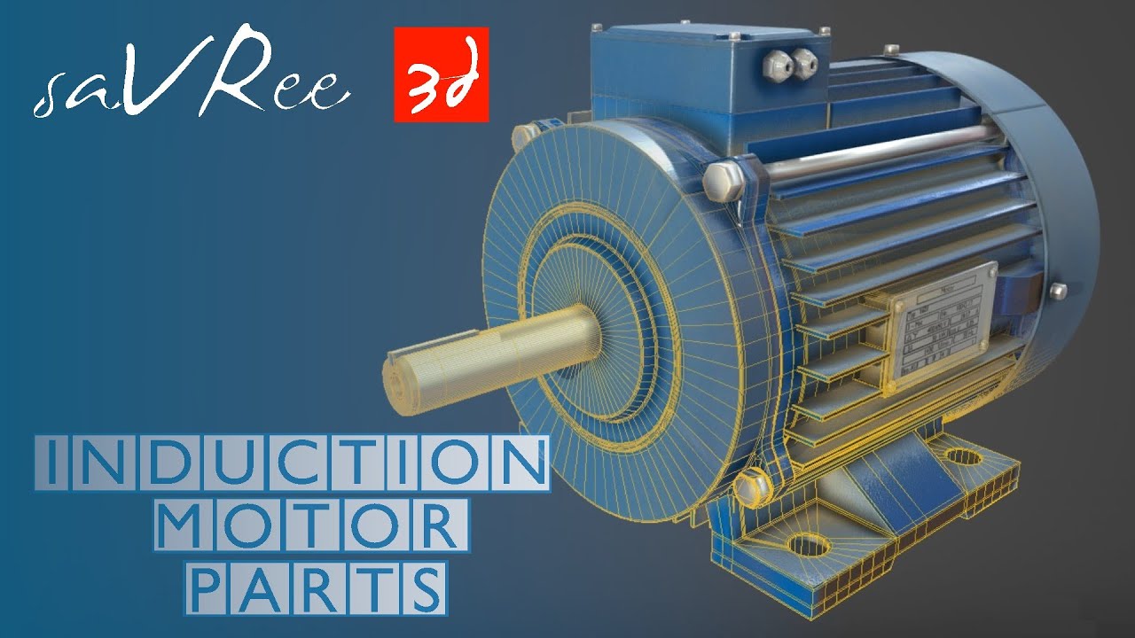 Induction Motor Parts (Squirrel Cage - Asynchronous Motor Design)