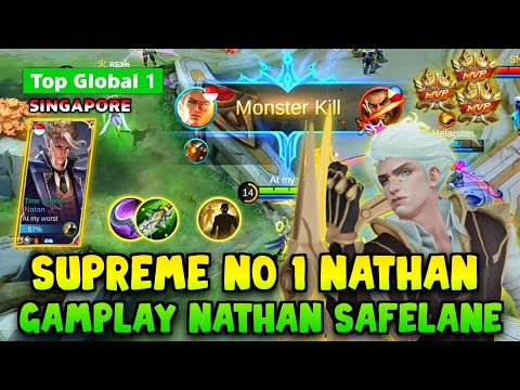 Top 1 Global Natan Singapore Beast Build Damage 2021 At my worst | Mobile Legends