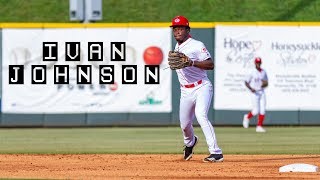 Cincinnati Reds prospect Ivan Johnson hitting for Greeneville