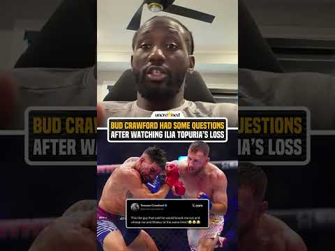 Video: Terence Crawford Reacts to Ilia Topuria's Loss😳