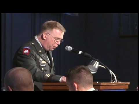 Army ROTC 2009 - Chaplain Gen. Rutherford Pt. 1 of 3