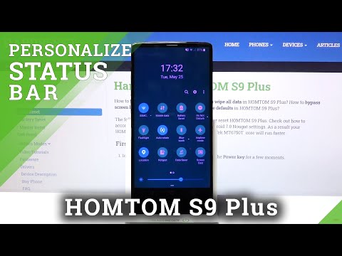 HOMTOM S9 Plus – Customize / Manage Notification Bar Icons