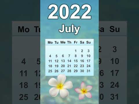 July 2022 Calendar