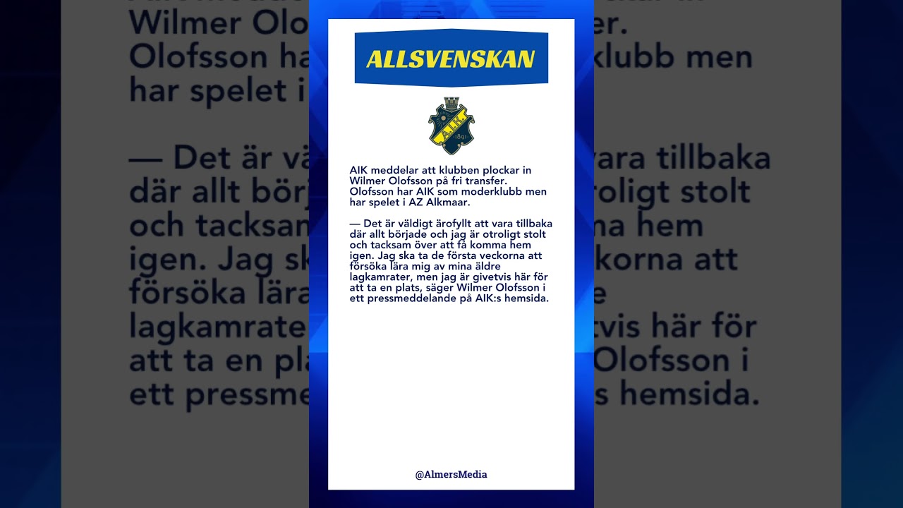#Fotboll #Allsvenskan #AIK