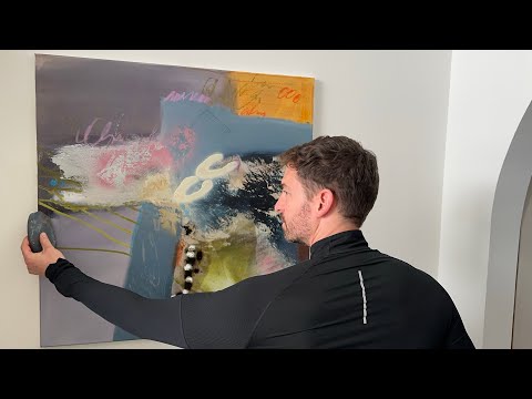 Abstrakte Acrylmalerei - abstract painting on canvas - Alice im Wonderland