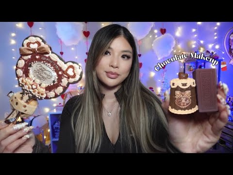 ASMR | Doing Your Makeup 💞 Chocolate Themed 🍫 Personal Attention 