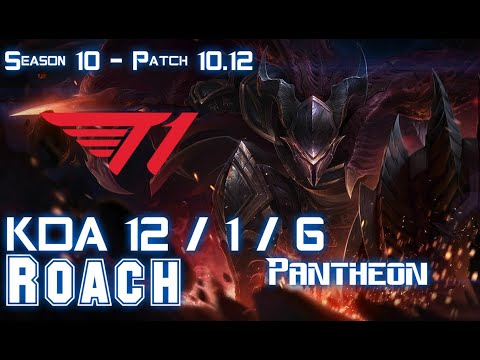 T1 Roach PANTHEON vs JAYCE Top - Patch 10.12 KR Ranked