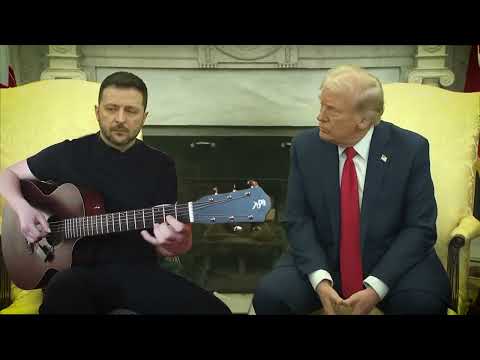Zelensky Plays APT on Guitar for Trump