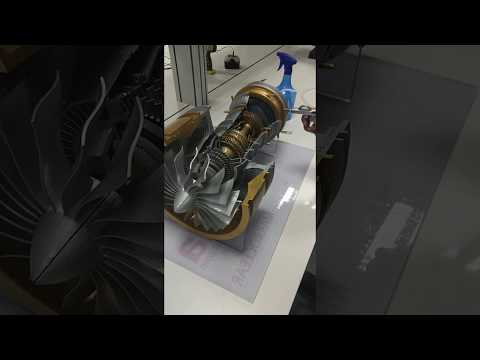 3D printed Turbofan PW1000G TEST 1