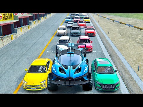 Bugatti Bolide Monster Truck vs SUV Hypercars at Top Gears Track