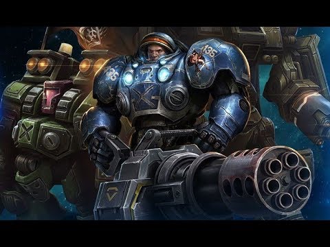 Tychus vs Zagara in Never let tychus stack (SC2 Direct Strike Commanders)