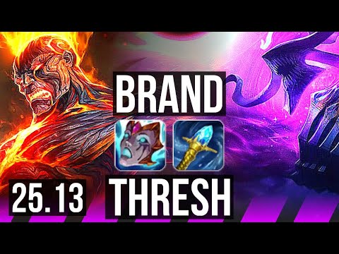 BRAND & Jhin vs THRESH & Senna (SUP) | KR Diamond | 25.13