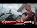 Video: Youth football game brawl leads to mother's arrest for storming field, kicking player