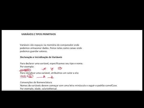 Aula 5 -  Variáveis e Tipos Primitivos