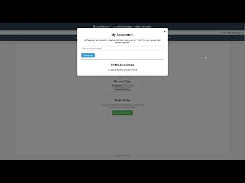 10 Inviting your Accountant to view your account