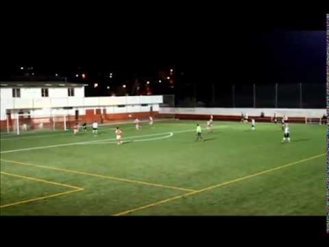 Trainingskamp Tenerife 2015 - Doelpunt Djordie tijdens Las Zocas - Olympia 2