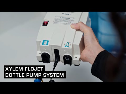 Part of a video titled Xylem Flojet Bottle Pump System - YouTube