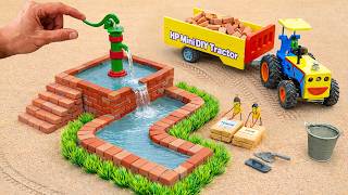 TOP Most Creative DIY Build Hand Pump Construction | Using Mini Bricks | HP Mini DIY Tractor