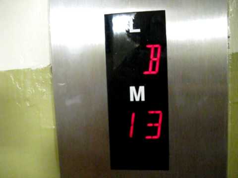 Vintage Otis Traction Service Elevators at The Westin St. Francis Hotel Tower 1 San Francisco