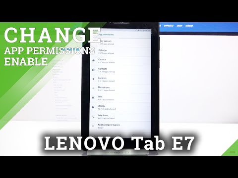 How to Manage App Permissions in Lenovo Tab E7 - Allow/Deny App Access
