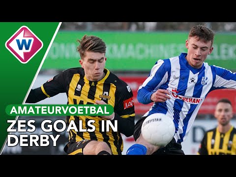 Doelpuntrijke derby tussen Rijnsburgse Boys en Quick Boys
