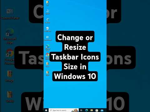 Change or Resize Taskbar Icons Size in Windows 10