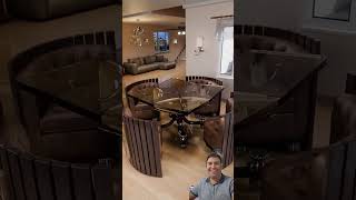 Download lagu Save Space, Save Money: Round-to-Square Glass Table   Hidden Sofa Chairs | Transforming Furniture mp3