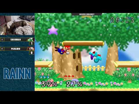 Charity West - Shihman (Yoshi) Vs. Paramo (Mario) Super Smash Bros. - SSB64