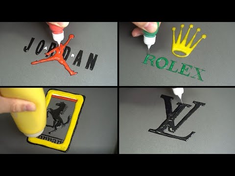 Logo Pancake Art   NIKE JORDAN AIR, ROLEX, LOUIS VUITTON, FERRARI