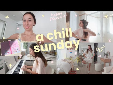 The first day of February! ⭐️ A chill Sunday at home, honest chats, & Church grwm! (Vloguary Day 1)