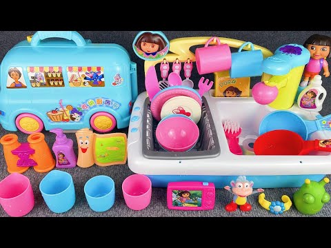 10 Minutes Satisfying with Unboxing Kitchen Sink Pool Laundry Set Review Toys | ASMR 