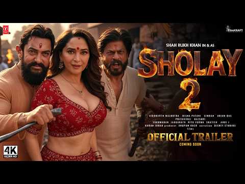 SHOLAY 2 - Hindi Trailer | Shah Rukh Khan | Aamir Khan | Sanjay Dutt | Madhuri Dixit | In 2025