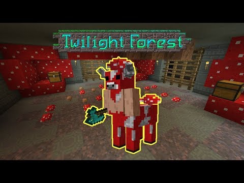 Minecraft: |Twilight Forest| Minoshroom Boss Battle!