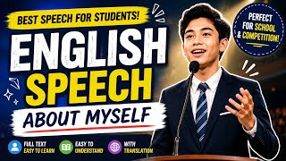 🎤 English Speech About Myself | Pidato Bahasa Inggris Tentang Diri Sendiri + Terjemahan