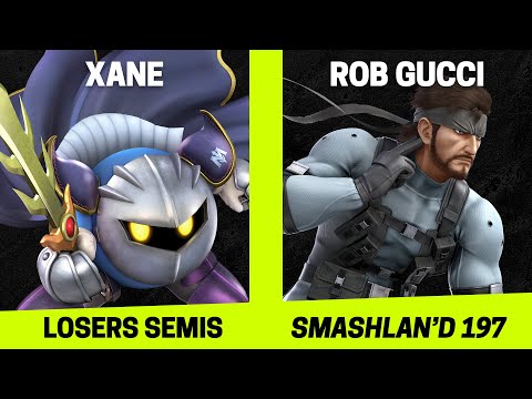 SmashLAN'd 197 Losers Semis - xane (Meta Knight) vs Rob Gucci (Snake) - SSBU Tournament