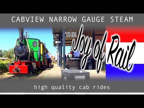 Stoomtrein Katwijk Leiden CABVIEW HOLLAND [NARROW GAUGE STEAM] 29jun 2019