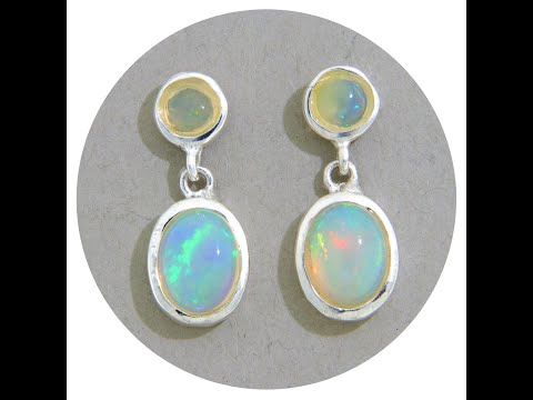 Cercei Argint 925 Opal Natural - Feminitate si Armonie