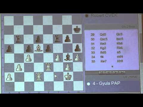 A 8.4. GM Gyula PAP   -  GM Robert CVEK  ½ - ½