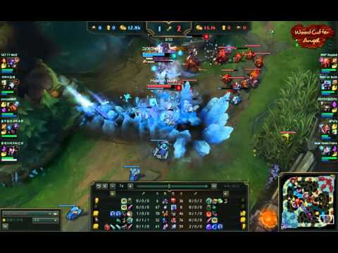 Bottom Great Fighter Faker Braum With Lucian // SKT T1  페이커 브라움 활약상 빛나는 바텀파이트!!!